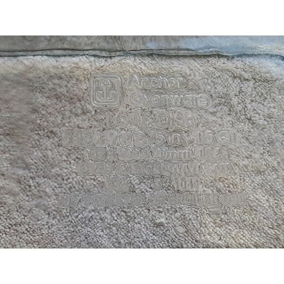 VTG 1987 Blue Ribbon Goose Anchor Hocking Loaf Dish Baking 1.5 Quart Retro - Picture 12 of 13